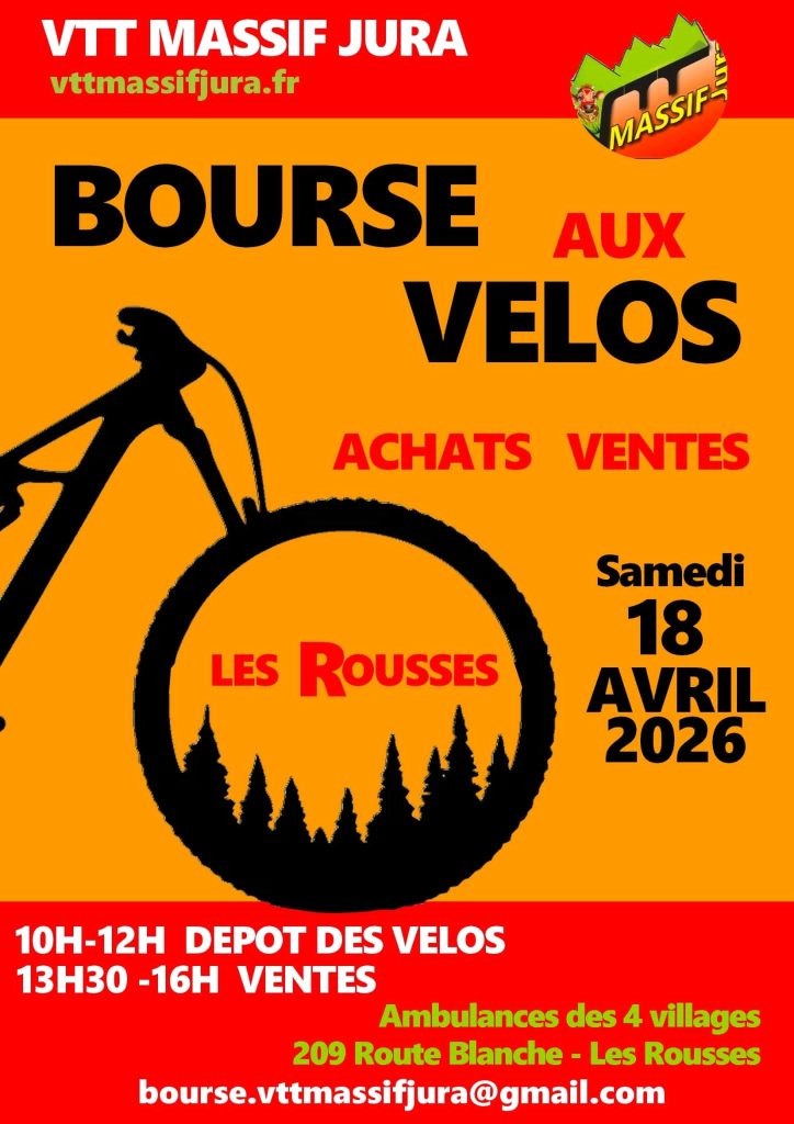 Bourse aux vélos 2026 de VTT Massif Jura