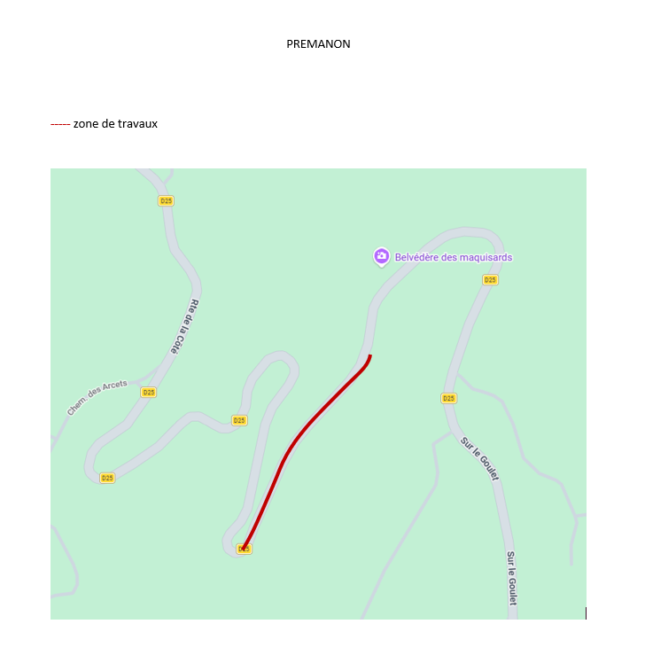 coupure de route du 23 au 26 juin, de 8 à 18 h