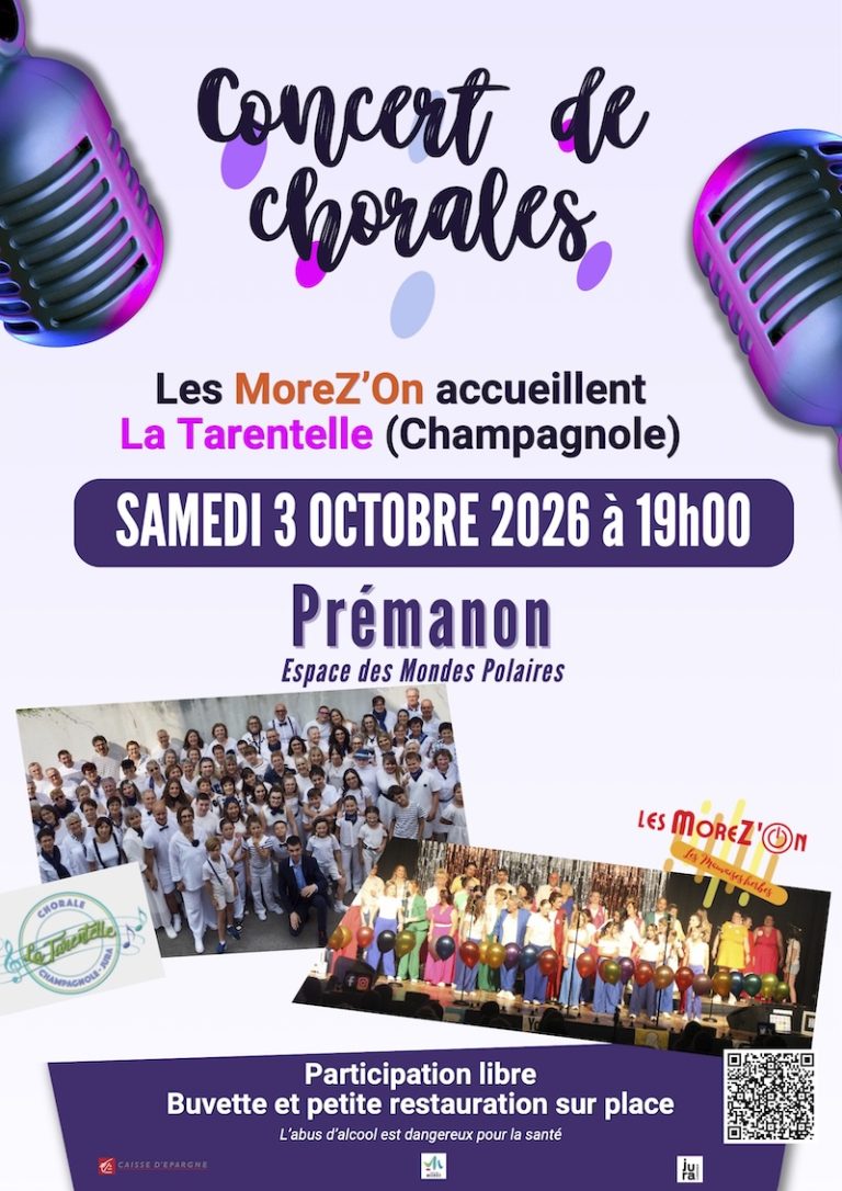 Concert 3 octobre 2026 à Prémanon